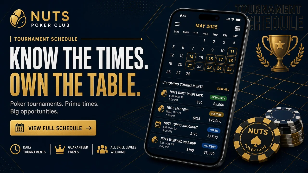 Турнирная сетка NUTS: как читать расписание и ловить value — Nuts PPPoker